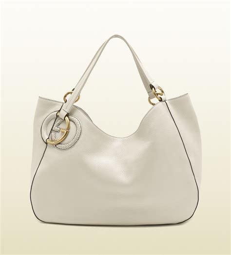 gucci san in white|Gucci leather shoulder bag.